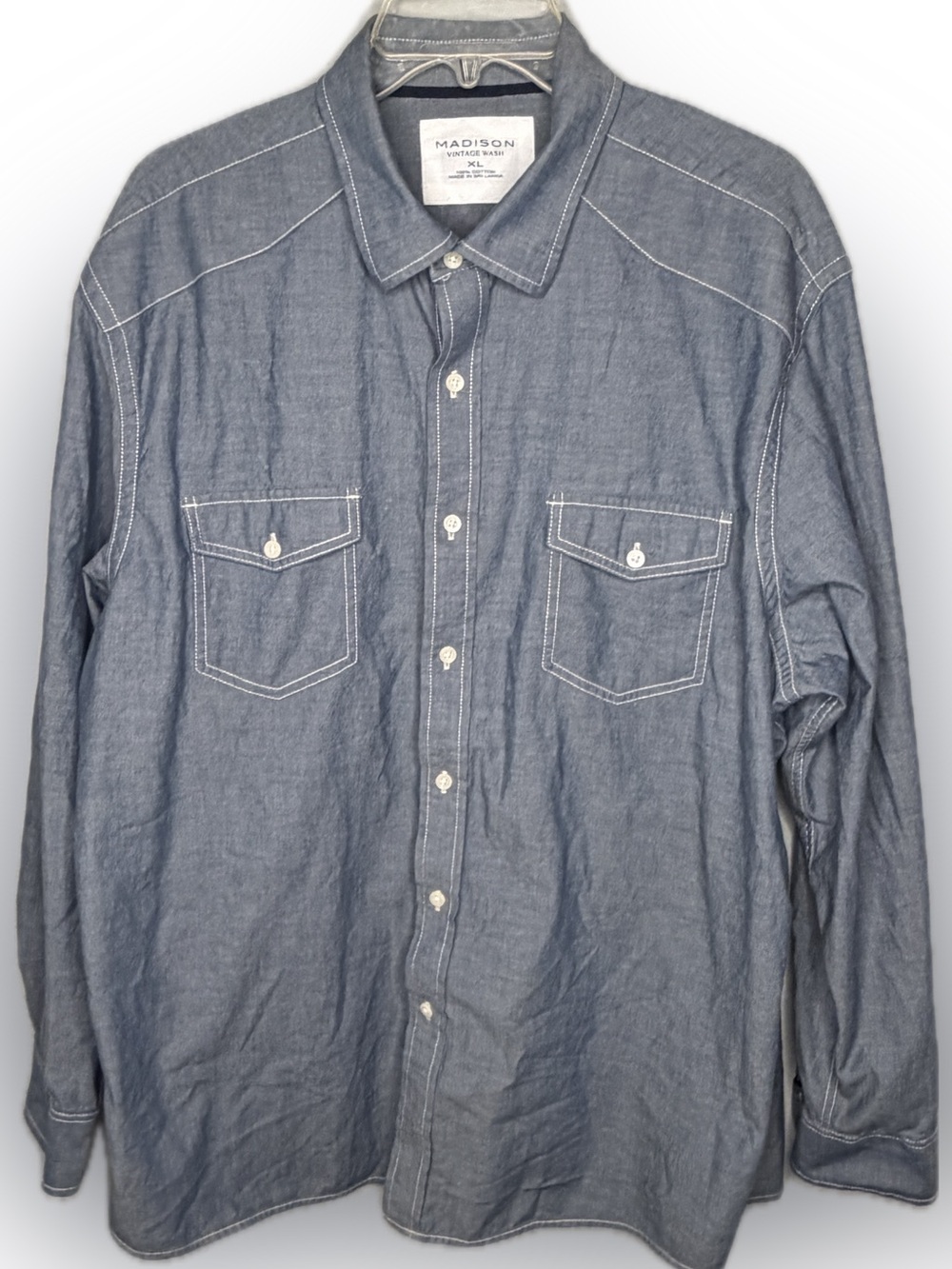 Madison Vintage Wash Western Shirt